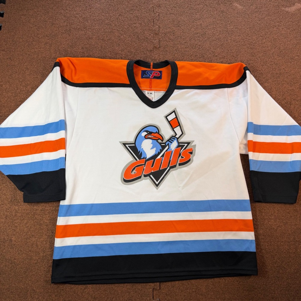 SP San Diego Gulls WCHL Hockey Jersey Mens M Signed Autographed Vintage Canada